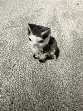 vintage porcelain cat figurine