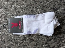 Playboy Socks 3 packs White