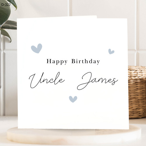 Uncle birthday card - birthday, card,