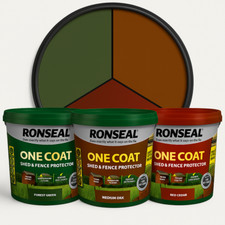 Ronseal One Coat Fence Life Shed & Fence Paint All Weather Protection 5 Liter