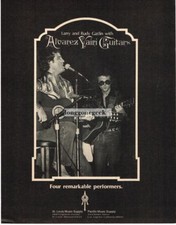 1981 ALVAREZ YAIRI Acoustic Guitar LARRY GATLIN, RUDY GATLIN Vintage Print Ad 