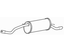 Quality Rear Exhaust Silencer Back Box for VW Polo TSi CBZB 1.2 (2011-2015)