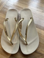 GRENDENE IPANEMA ANATOMICA TAN LADIES FLIP FLOP UK4-UK9 GOLD VEGAN