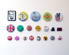Vintage Badges: Music & Popular Culture – Sold Individually