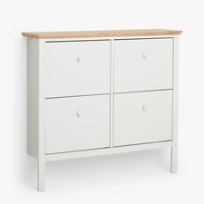 John Lewis Wilton Shoe Storage Cabinet Linen ANYDAY