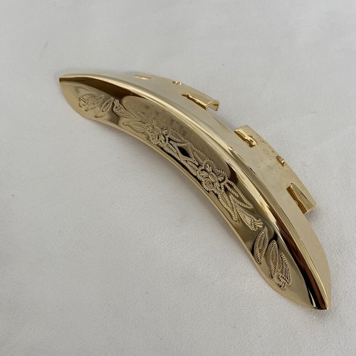 Vintage gold engraved mandolin - gold,