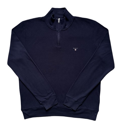 Gant half zip jumper navy - jumper,