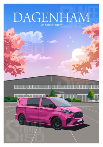 The pink van poster - poster,