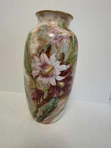 Doulton burslam vase floral - doulton,