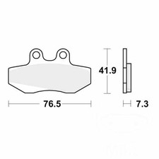 TRW Brake Pads front MCB629 1