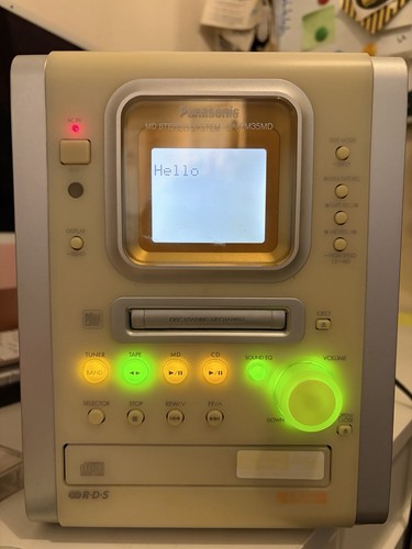 Panasonic pm35md minidisc - panasonic, sa-pm35md