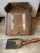 Victorian Oak Coal Scuttle &