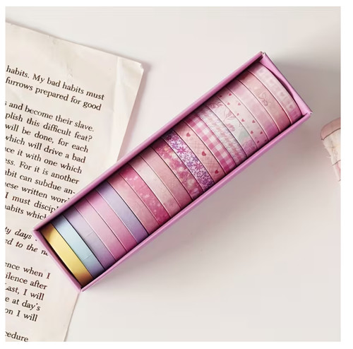 Soft pink washi tape 5 - pink,