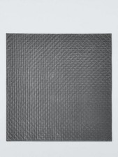 John Lewis Cotton Velvet Textured Quilted Bedspread Steel 220 x 220cm (Dust) B+