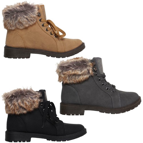 Women faux fur lining lace - faux,