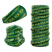 Emergency Care Assistant ECA NHS Green & Yellow ECA-1  snood bandana multi-use