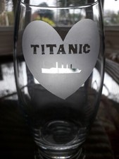 Titanic pint glass Home of