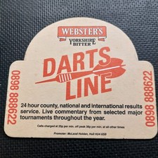 Webster's beer Mat. UK Cat No