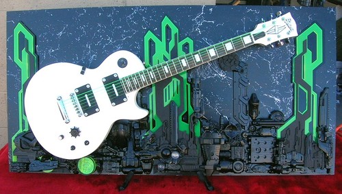 Guitar art artistic - 3d, wall