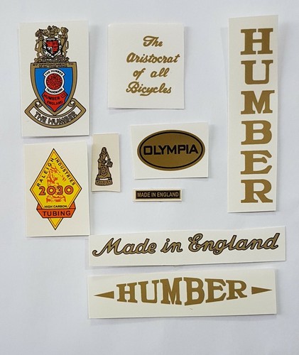 Humber decals vintage bicycle - decals,