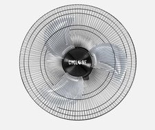 Heavy Metal Wall Fan - Heavy Duty - CYCLONE 18″ Oscillating 3 Speed Wall Fan