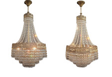Pair Crystal Chandelier