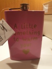 Large Lommelaerke Metal Hip Flask 230ml