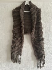 TAUPE REAL FUR GILET 14