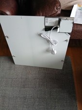 panel heated ceramic infared  towel rail Trianco Aztec 600 mm x 600mm