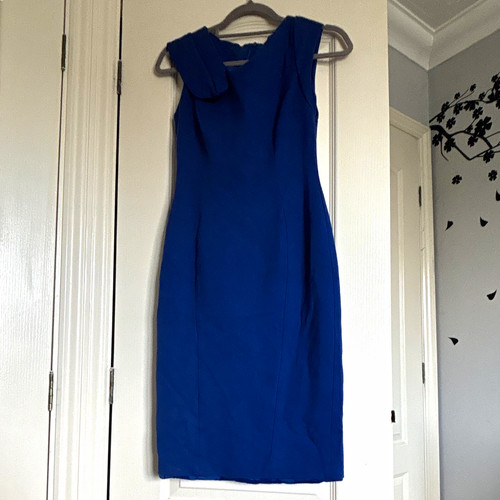Karen millen blue bodycon - karen,