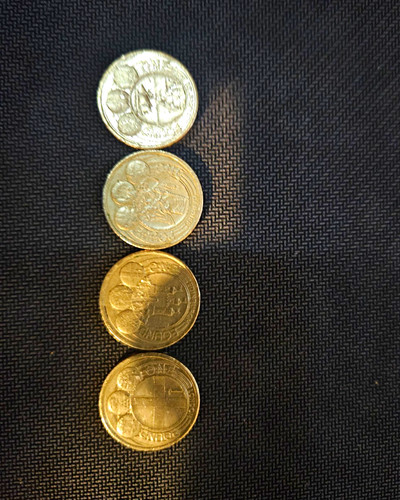British old coins 4x - coins,