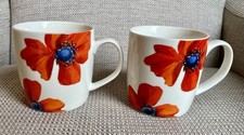 Sainsburys Tu Poppy Mug Pair 