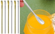 6 x Bar Spoons Teaspoons Long