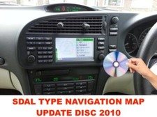 SAAB 9-3 MAP DVD SDAL - UK & EUROPE SATELLITE NAVIGATION 2012 UPDATES  S.D.A.L.