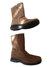 Shoe Zone Womens Boots Size UK 5 Brown Faux Suede Side Zip Up  Ankle Boots Shoes