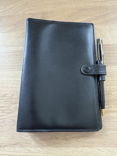 Vintage filofax personal black - filofax,
