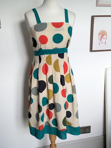 Polka dot 50s style dress - polka,