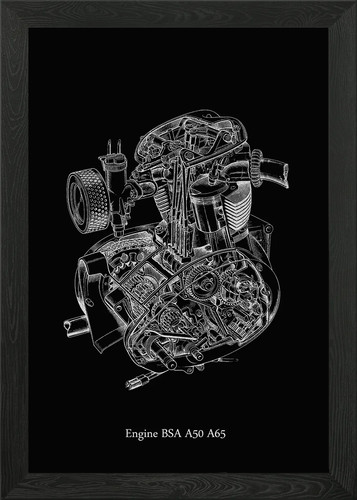 Engine bsa a50 - a50, wall