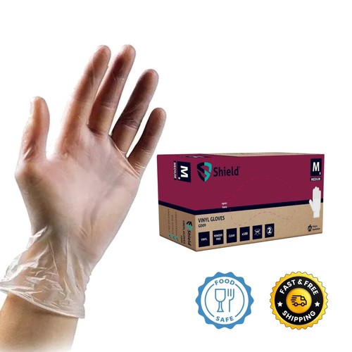 100 clear vinyl gloves - vinyl,