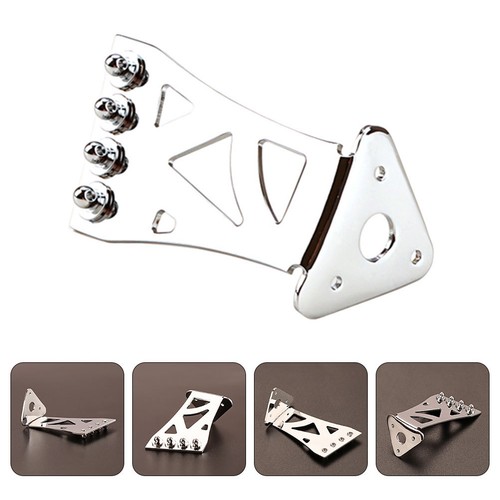 Silver banjo tailpiece - banjo, metal