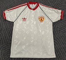 MANCHESTER UNITED ECWC 1990-1991  ADIDAS ORIGINAL FOOTBALL SHIRT: SIZE 40-42 !!!