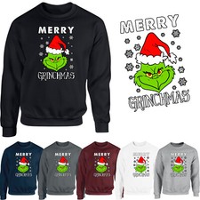 Grinch Mens Sweatshirt Santa