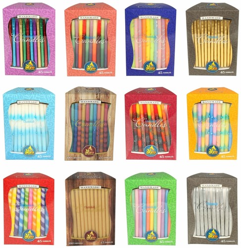Handmade hanukkah candles - 45,