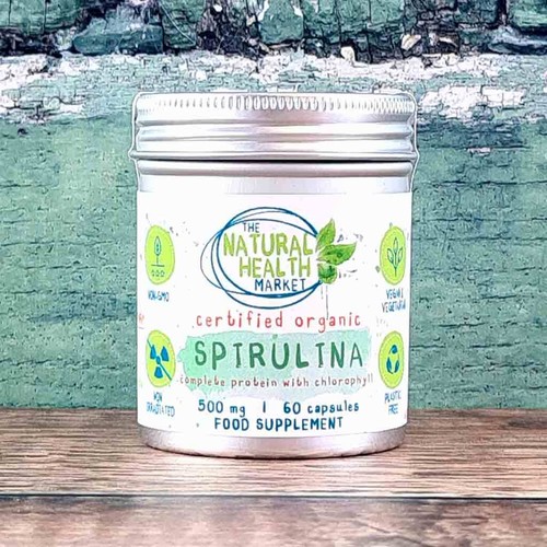 Spirulina capsules organic - spirulina,