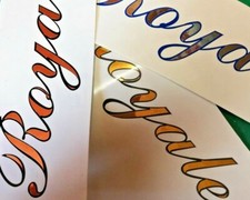 Mirror Chrome outlined vinyl