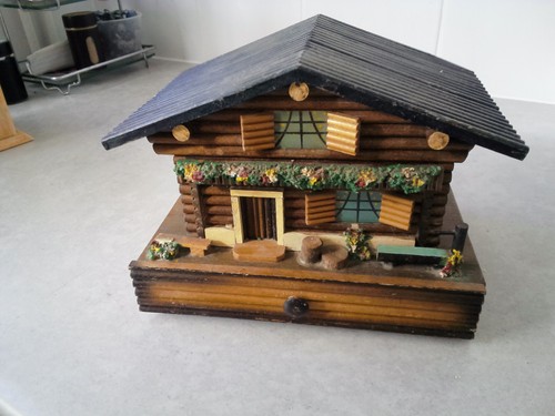 Swiss chalet jewelry box - swiss,