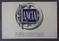 LANCIA FLAVIA COUPE 2000 orig 1970 Sales Brochure - It/Fr/Eng/Ger Text