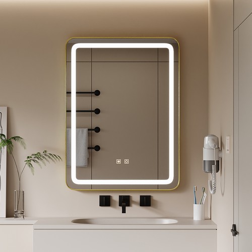 Illuminated bathroom mirror - illuminated,