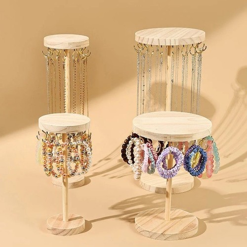 Solid wood jewelry organizer - wood,