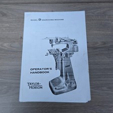 Taylor Hobson, Gravograph + GHA Engraving Machine Manuals